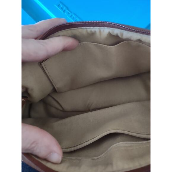 Vintage Y2K Baguette Brown Handbag Preppy Casual Lightweight Espresso Brown‎ - Picture 2 of 5